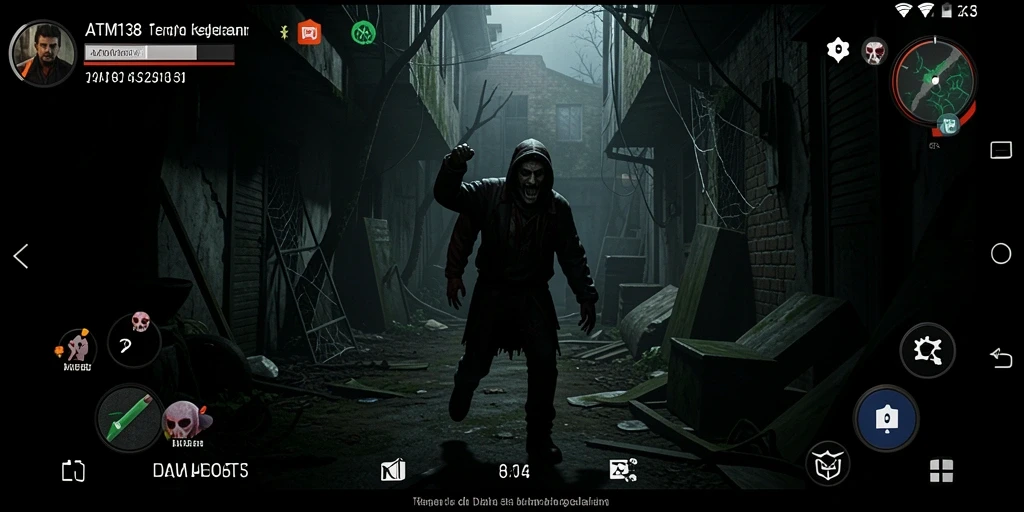 Gameplay ATM138 menampilkan suasana mencekam dan penuh ketegangan.