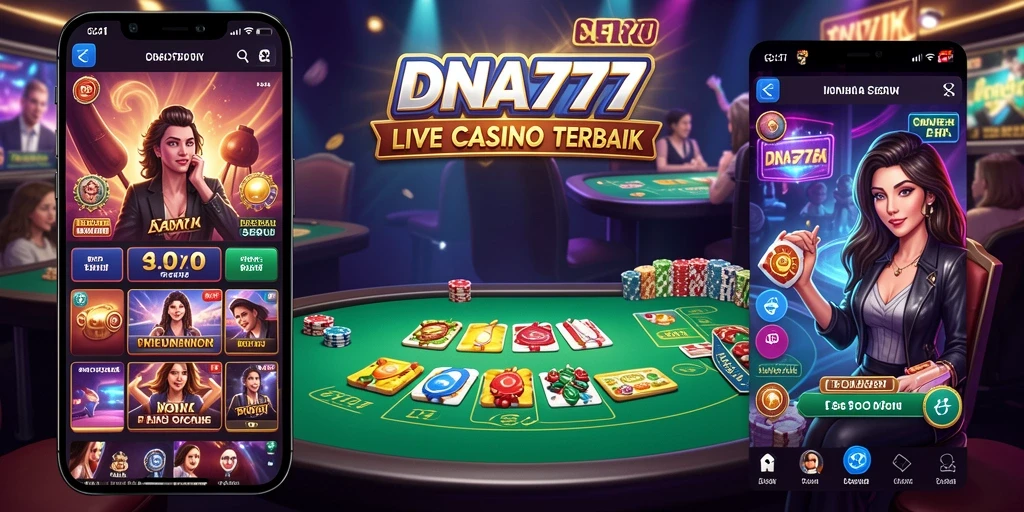 Tampilan gameplay Live Casino yang menakjubkan dengan dealer langsung.