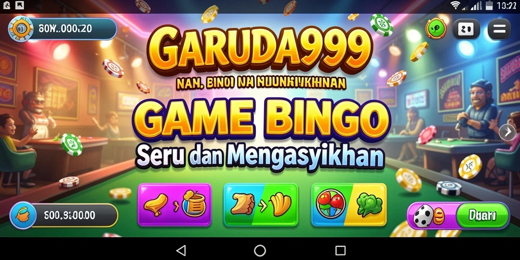 Screeshot gameplay GARUDA999 yang menampilkan keseruan Bingo.