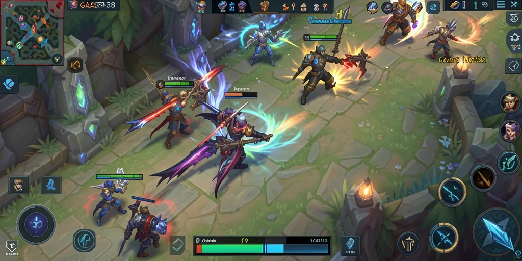 Gameplay seru dalam GAS138 yang menampilkan pertarungan tim.