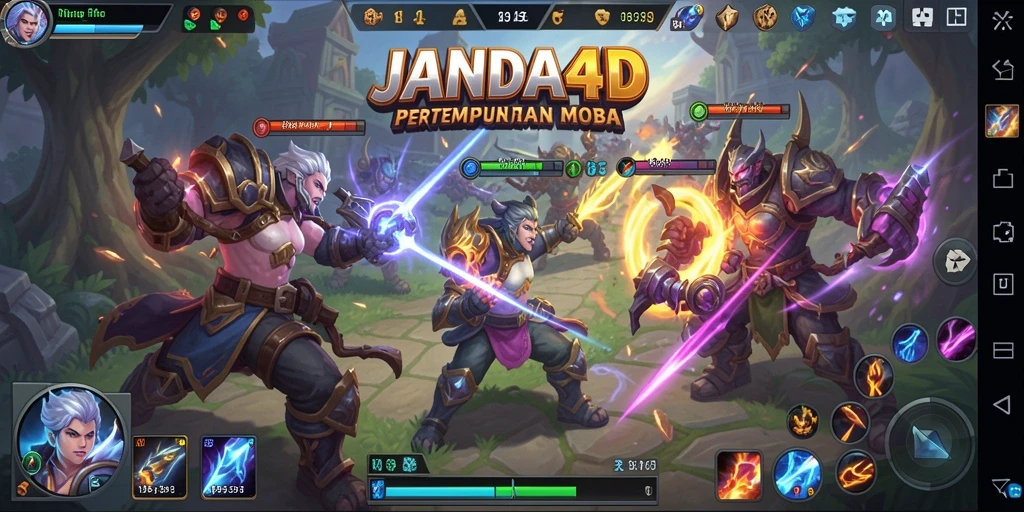 Tampilan gameplay intens dari JANDA4D yang mendebarkan.