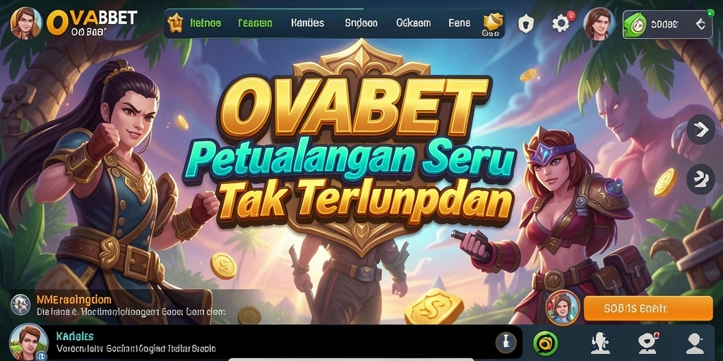 Tampilan gameplay OVABET yang mendebarkan dan penuh tantangan.