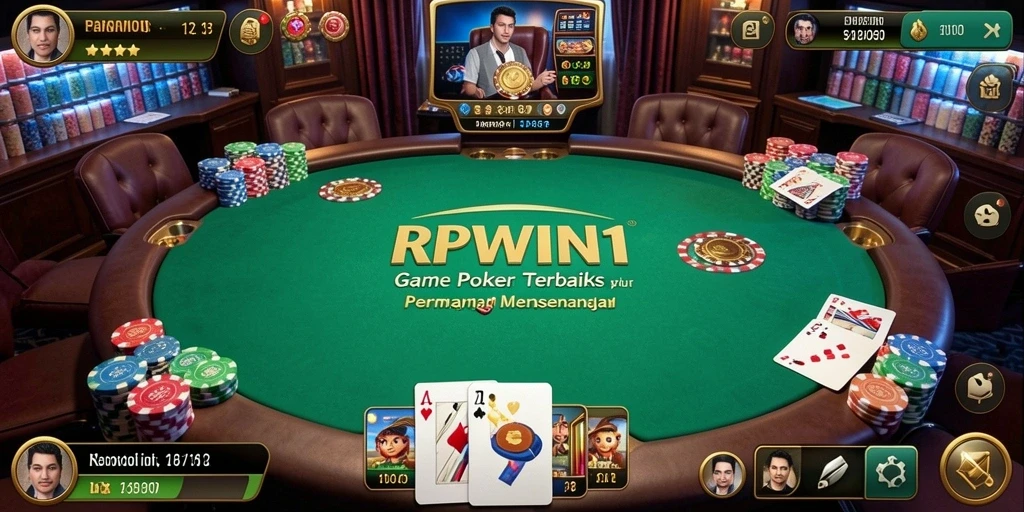Gambaran permainan poker seru dalam RPWIN1 dengan tampilan yang memikat.