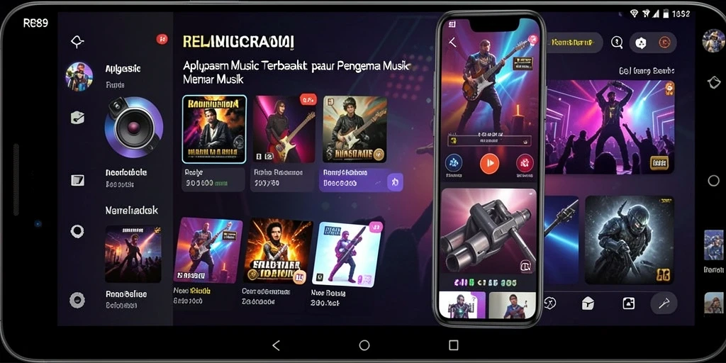 Tampilan gameplay RR89 yang menarik dengan berbagai lagu musik.