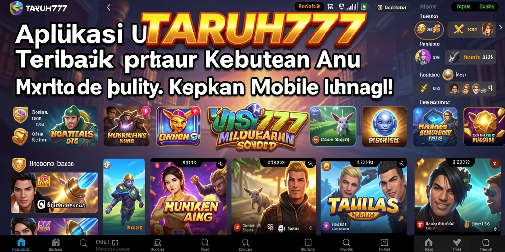 Tampilan utama TARUH777 dengan berbagai tools utility.